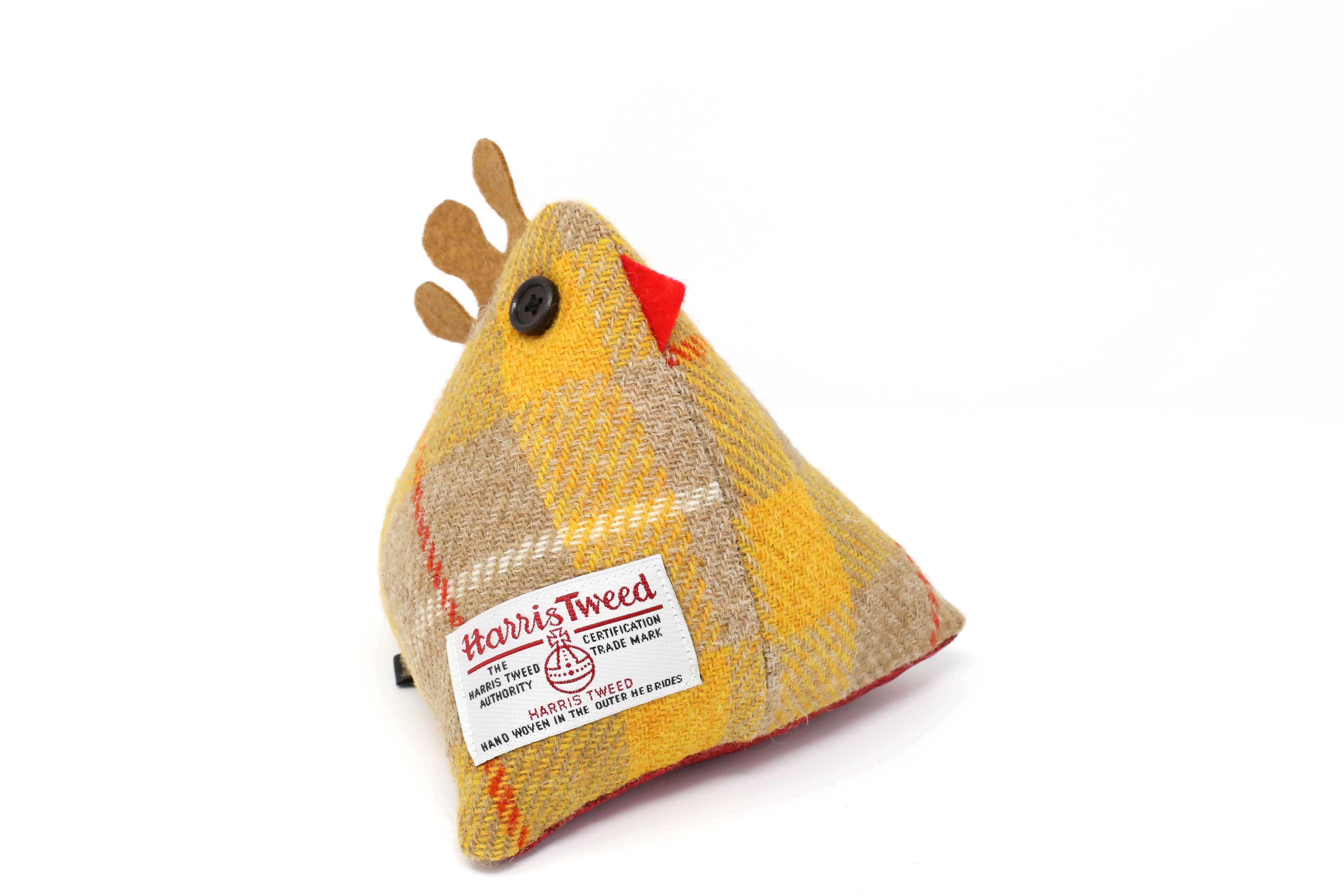 Harris Tweed Chicken Doorstop