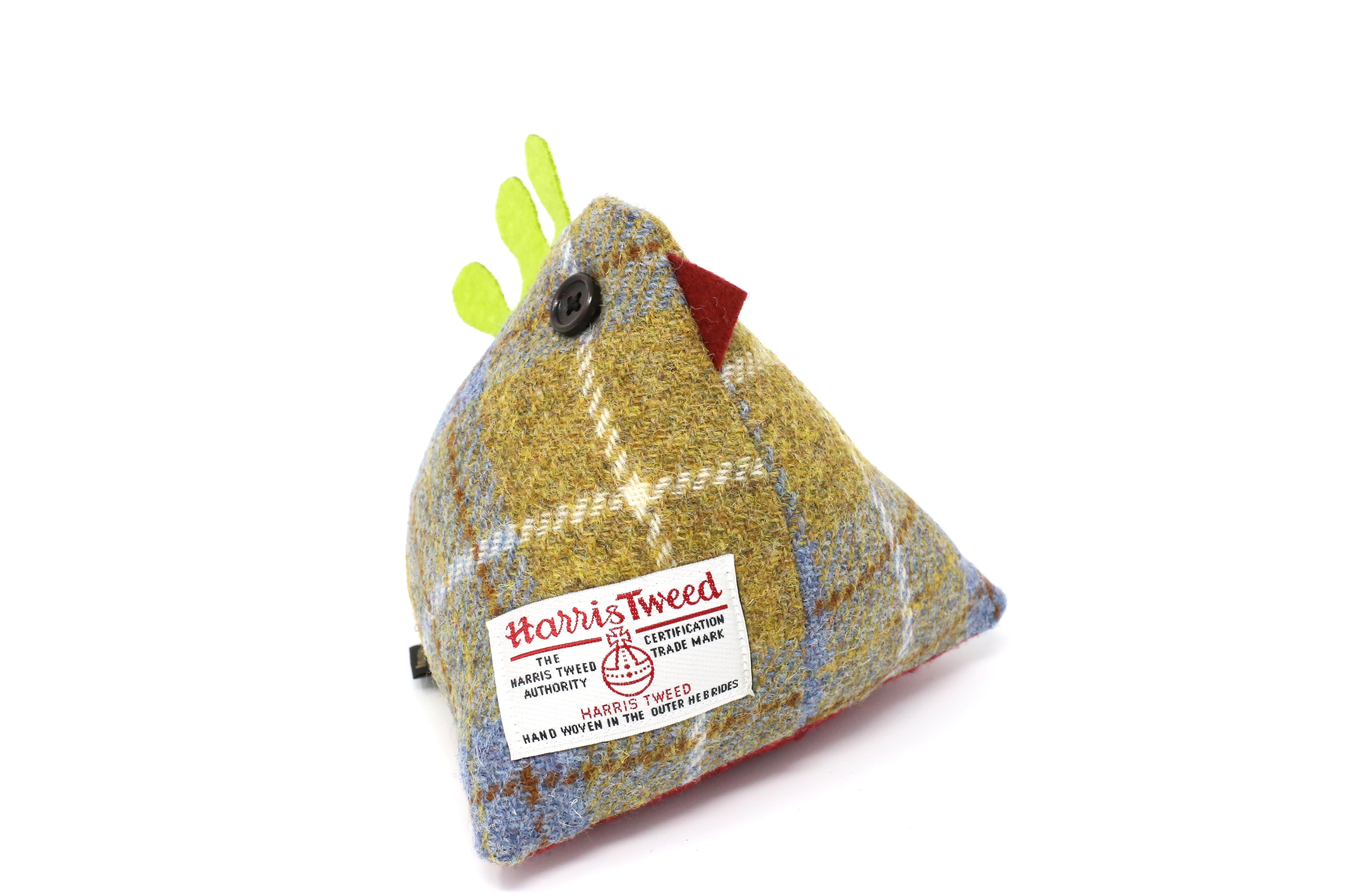 Harris Tweed Chicken Doorstop