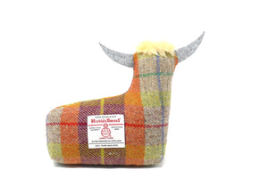 Harris Tweed Highland Cow Doorstop