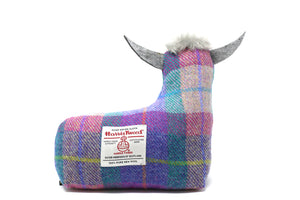 Harris Tweed Highland Cow Doorstop